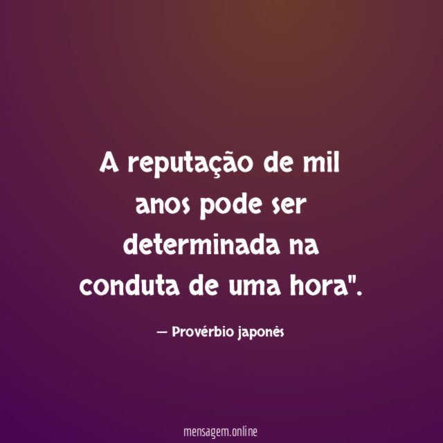 A reputação de mil anos pode ser determinada