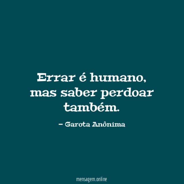 Errar é humano