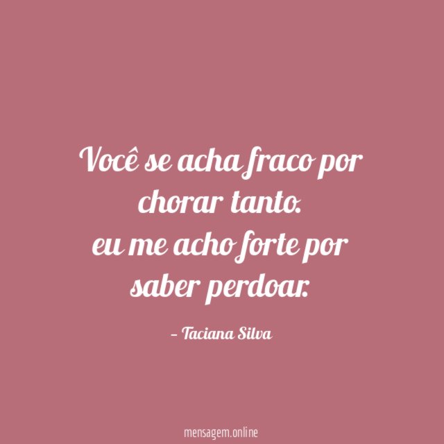 Você se acha fraco por chorar tanto