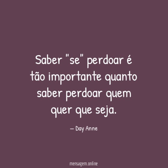 Saber "se" perdoar é tão importante quanto saber