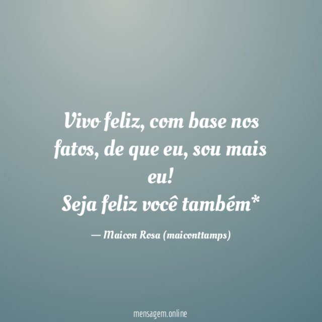 Vivo feliz