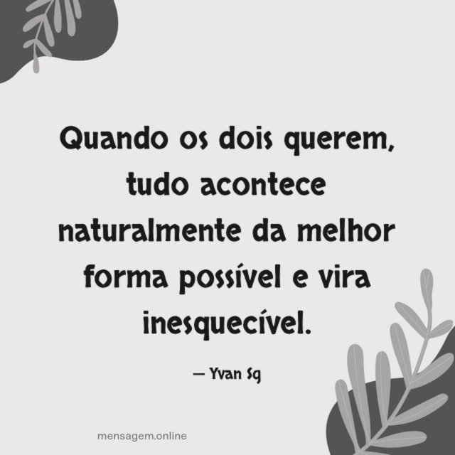 Quando os dois querem