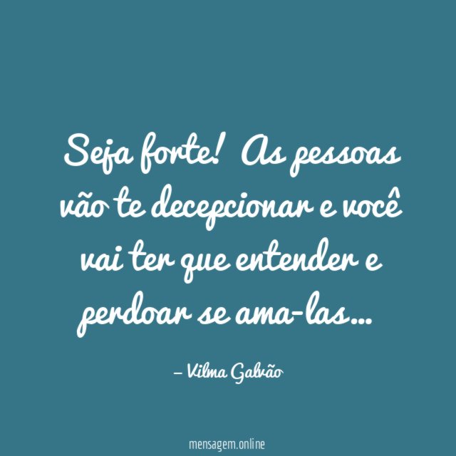 Seja forte