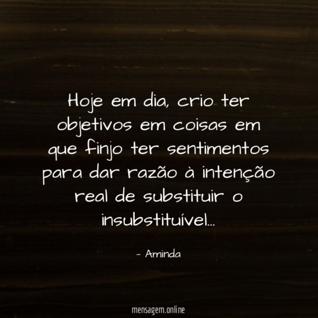 Hoje em dia