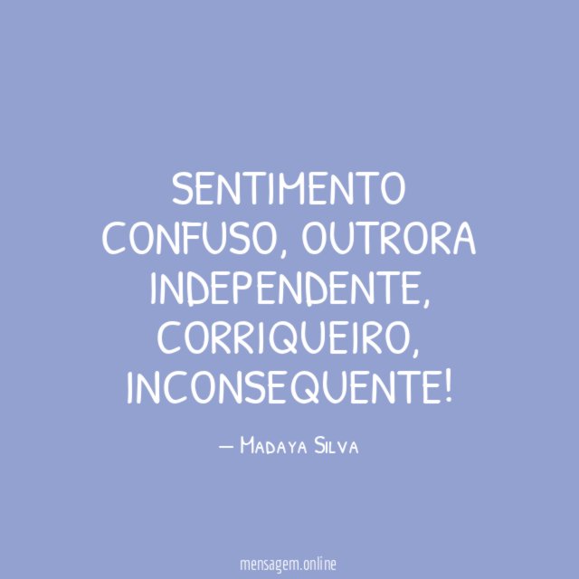 Sentimento confuso