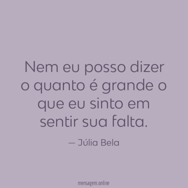 Nem eu posso dizer o quanto é grande
