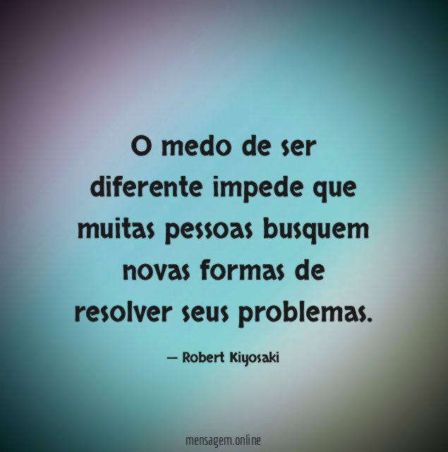 O medo de ser diferente impede que muitas