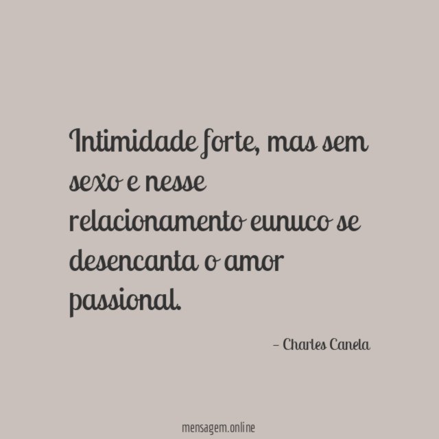 Intimidade forte