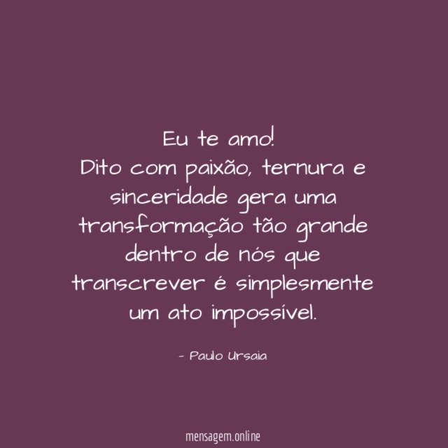 Eu te amo