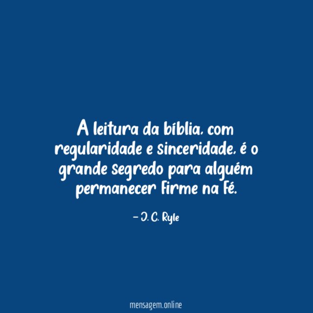 A leitura da bíblia