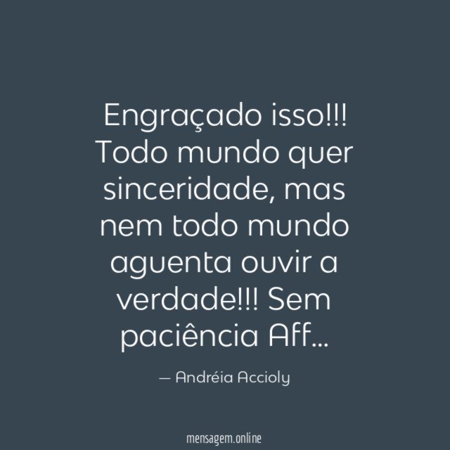 Engraçado isso