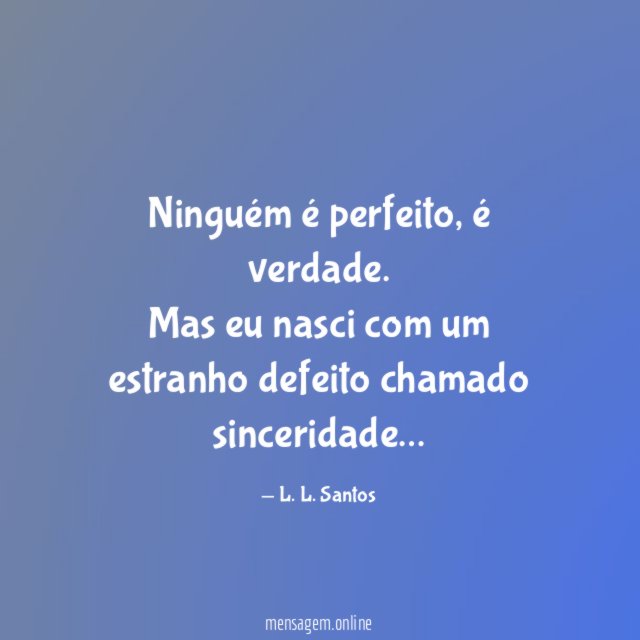 Ninguém é perfeito