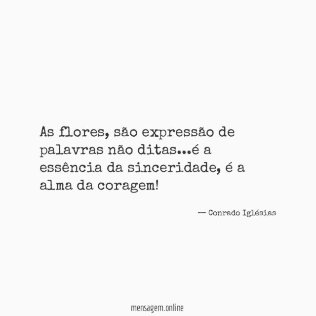 As flores