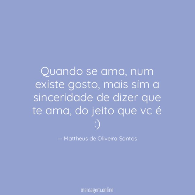 Quando se ama