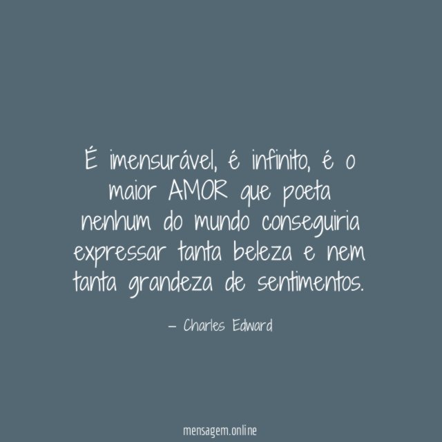 É imensurável