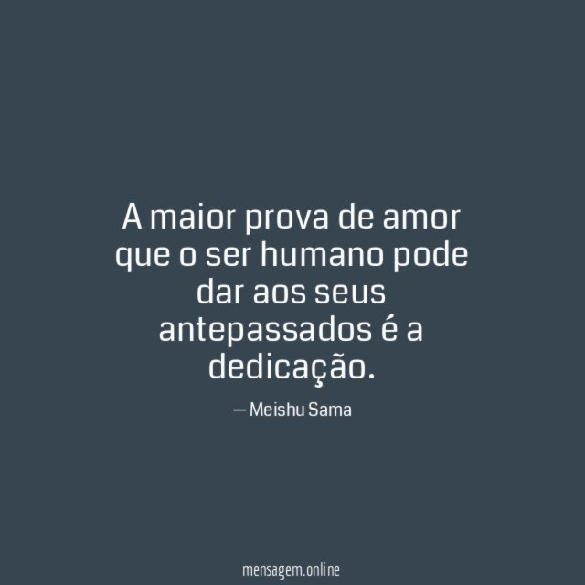 A maior prova de amor que o ser