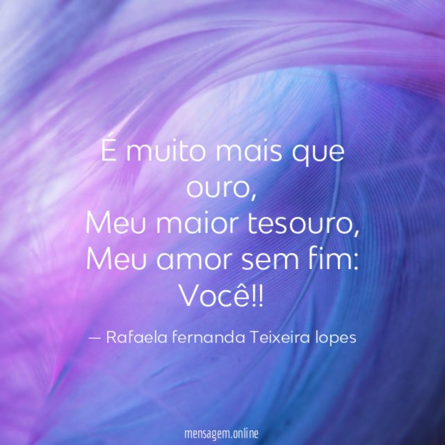 É muito mais que ouro