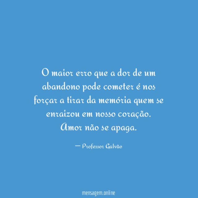 O maior erro que a dor de um