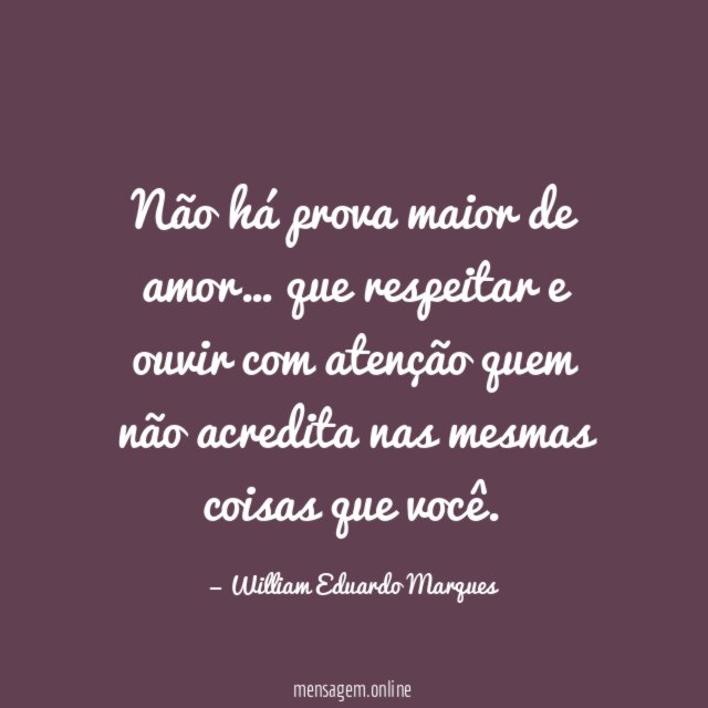 Não há prova maior de amor
