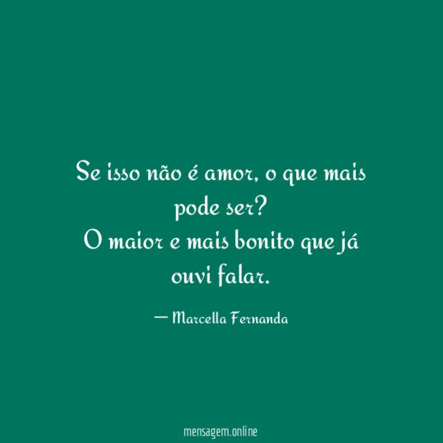Se isso não é amor