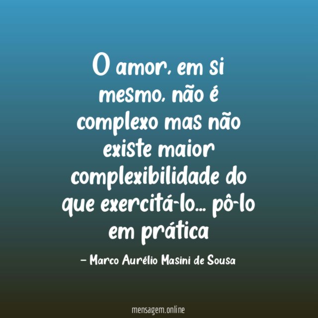 O amor