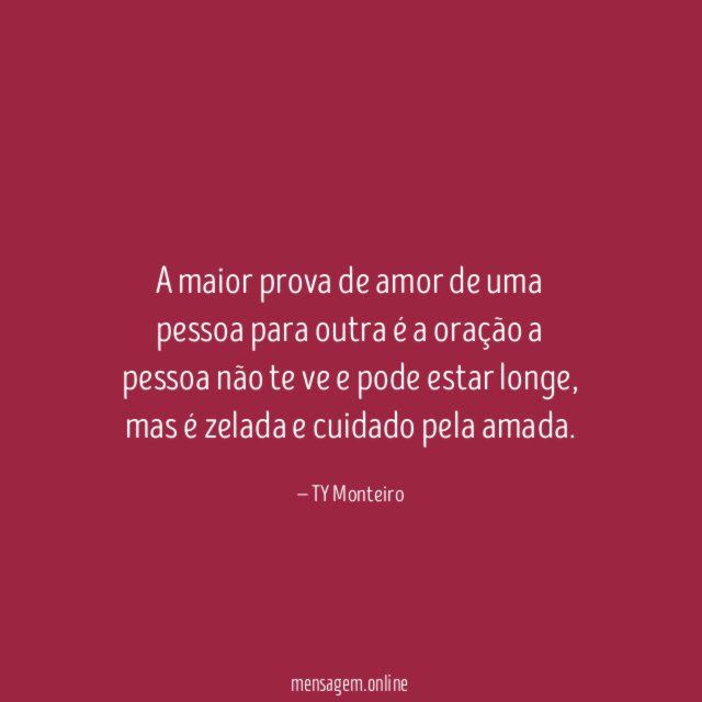 A maior prova de amor de uma pessoa