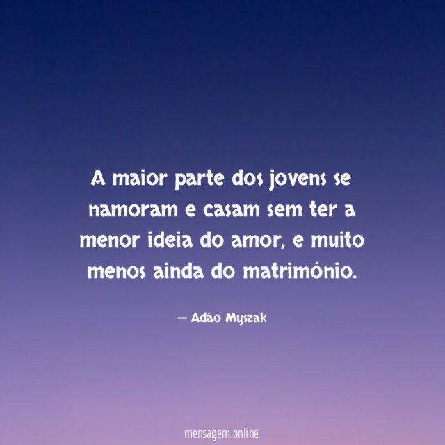 A maior parte dos jovens se namoram