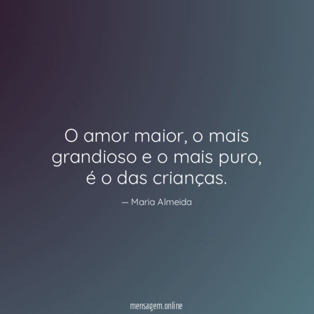 O amor maior