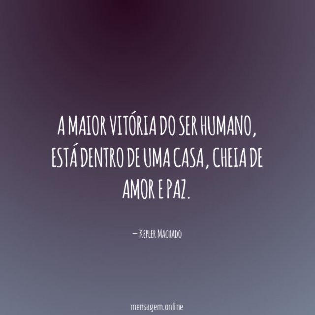 A maior vitória do ser humano
