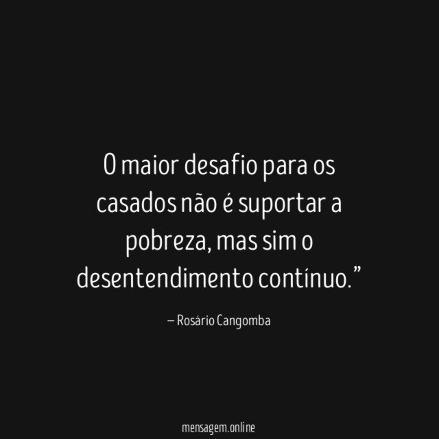 O maior desafio para os casados não é suportar a pobreza