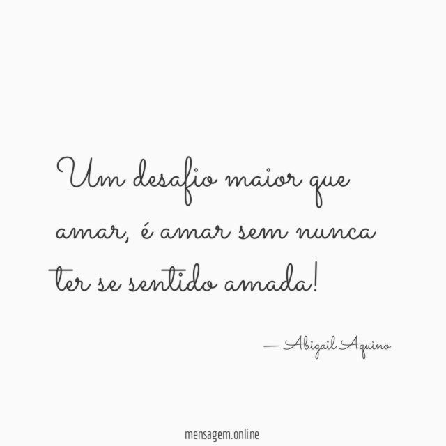 Um desafio maior que amar