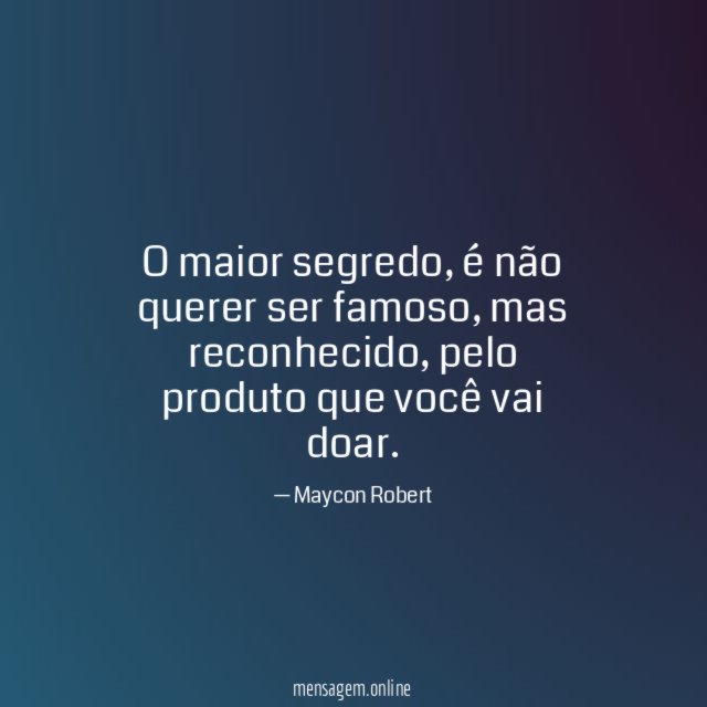 O maior segredo