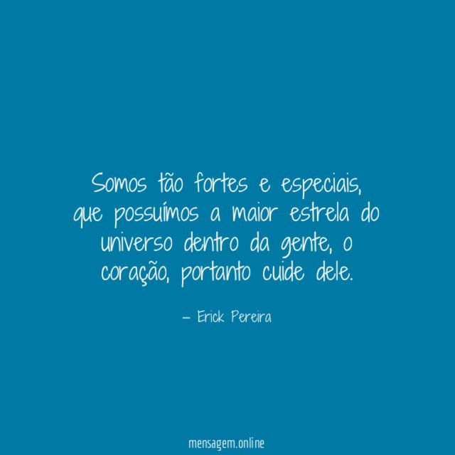 Somos tão fortes e especiais