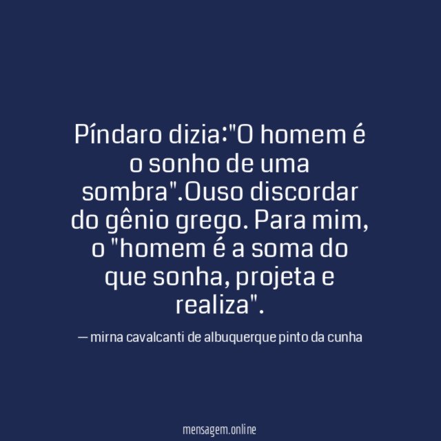 Píndaro dizia