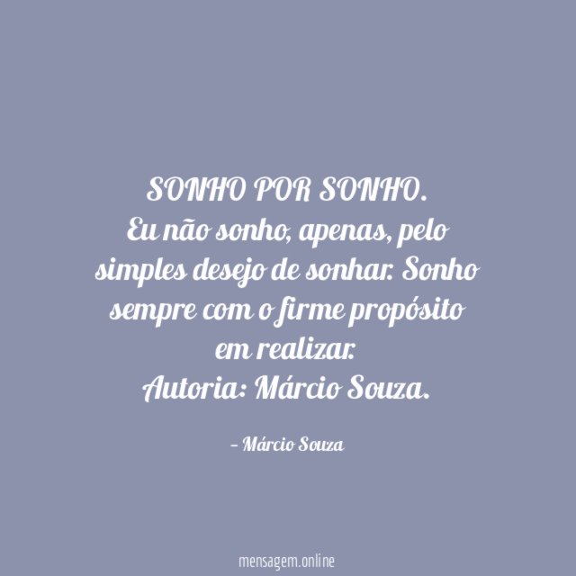 SONHO POR SONHO