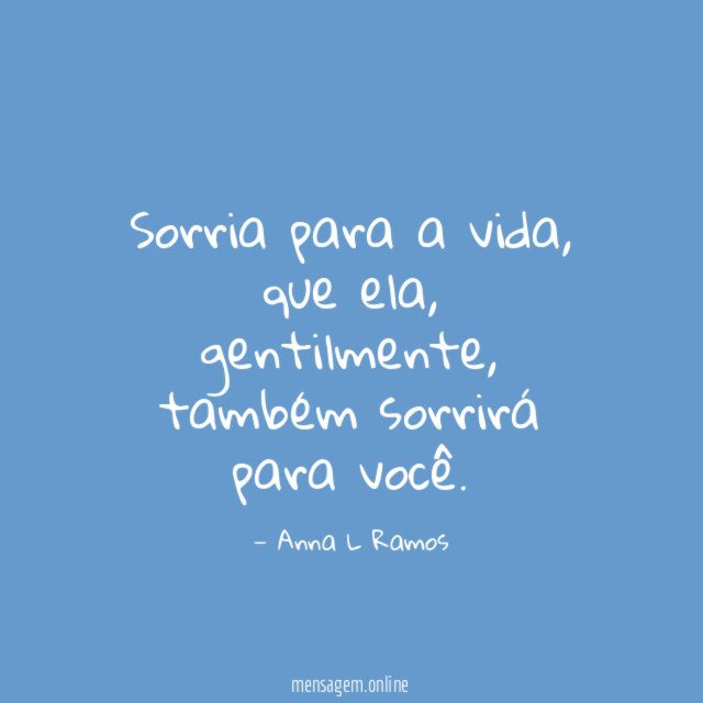 Sorria para a vida