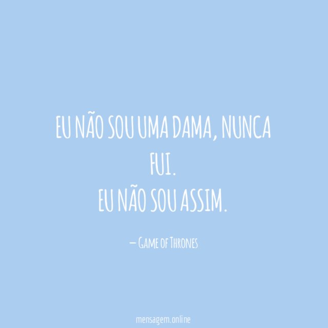 Eu não sou uma dama
