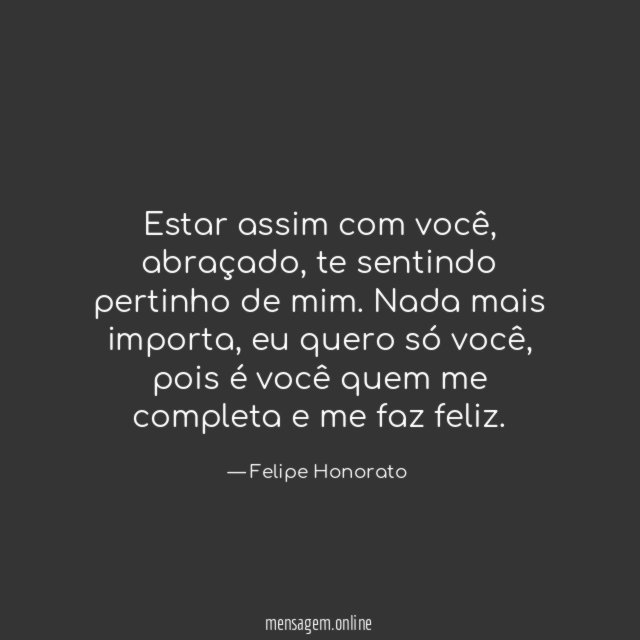 Estar assim com você