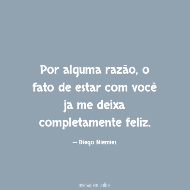 Por alguma razão