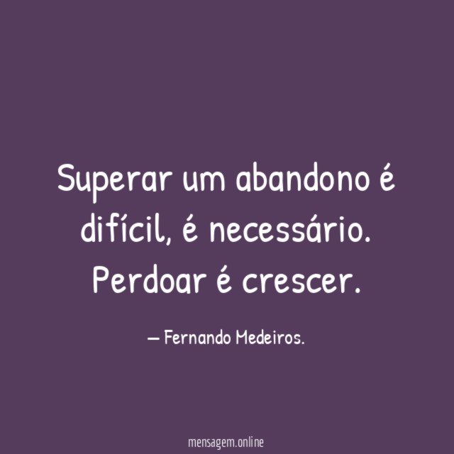 Superar um abandono é difícil