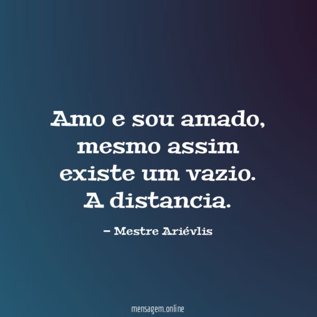 Amo e sou amado