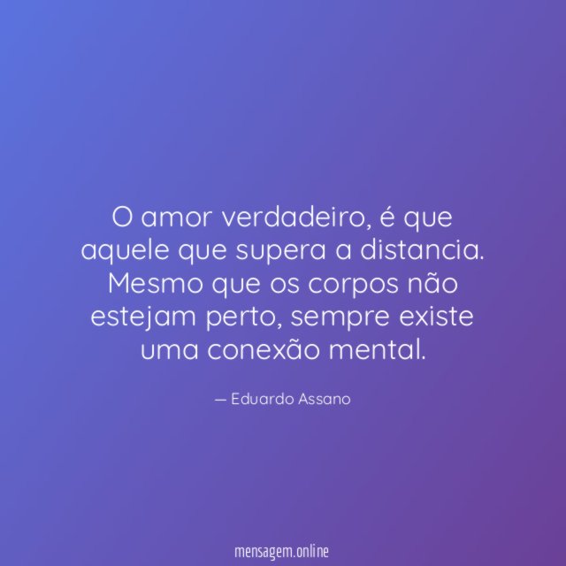 O amor verdadeiro