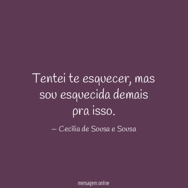 Tentei te esquecer