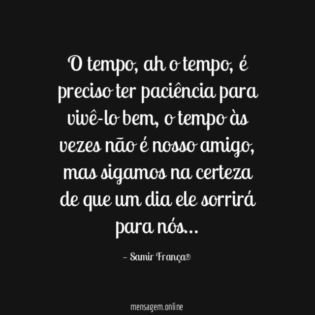 O tempo