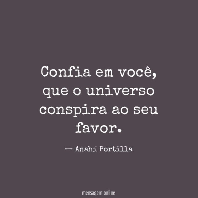 Confia em você