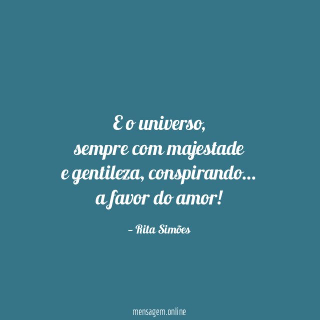 E o universo