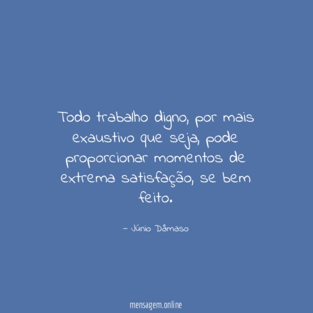 Todo trabalho digno