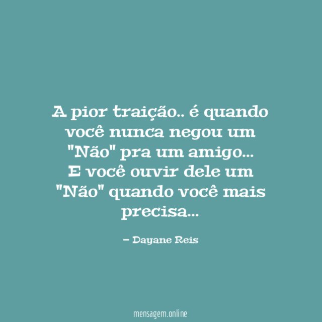 A pior traição