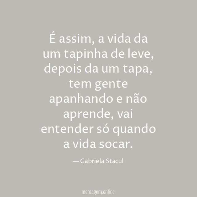 É assim