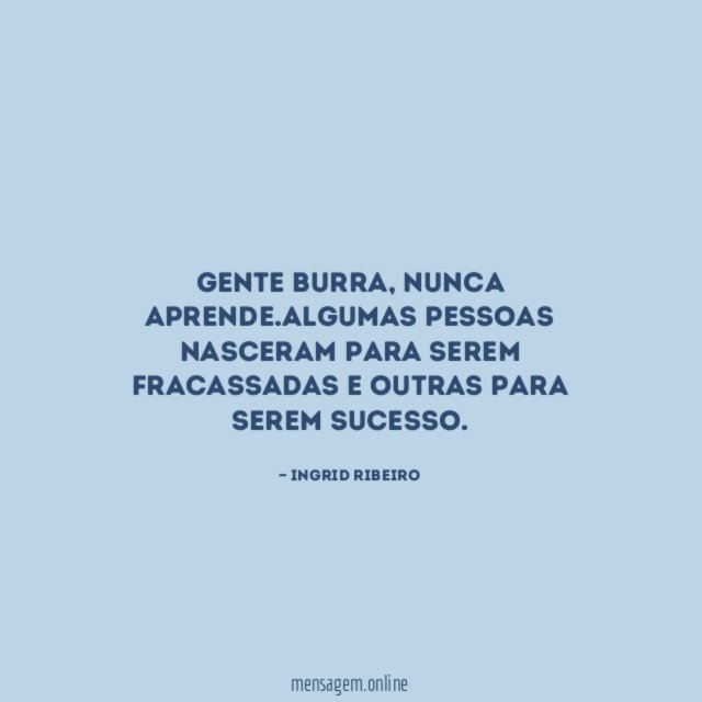 Gente burra